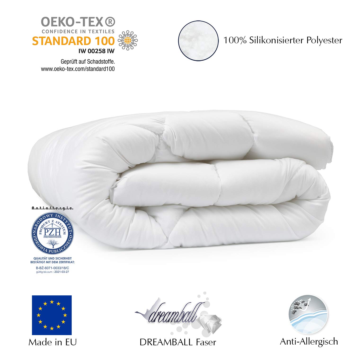 Bettdecke 135x200 Winter Mit Hygieneschutz & We Produktbild-Vorschau 7