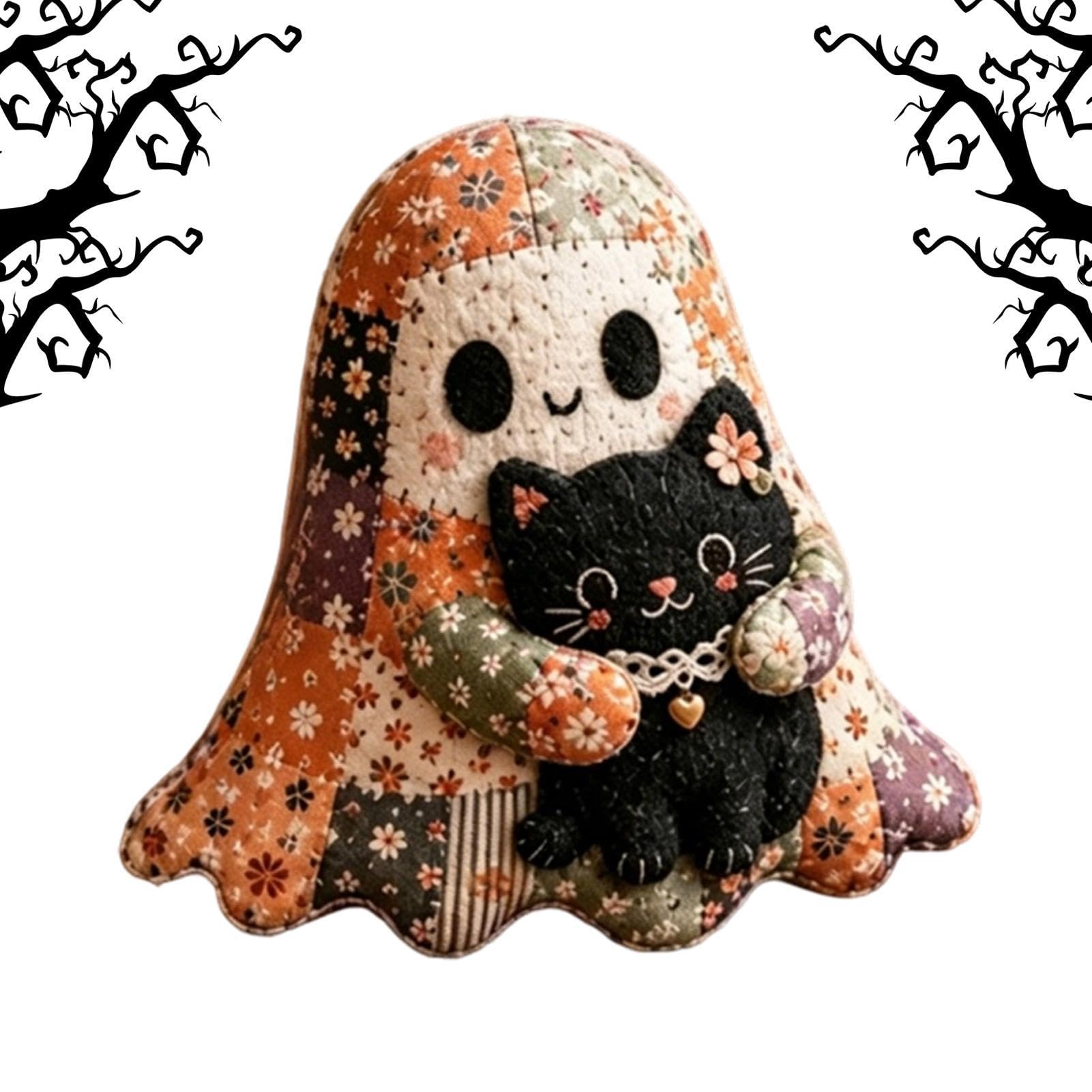 Kit costura fantasma DIY, muñeca artesanal de Halloween para principiantes 8