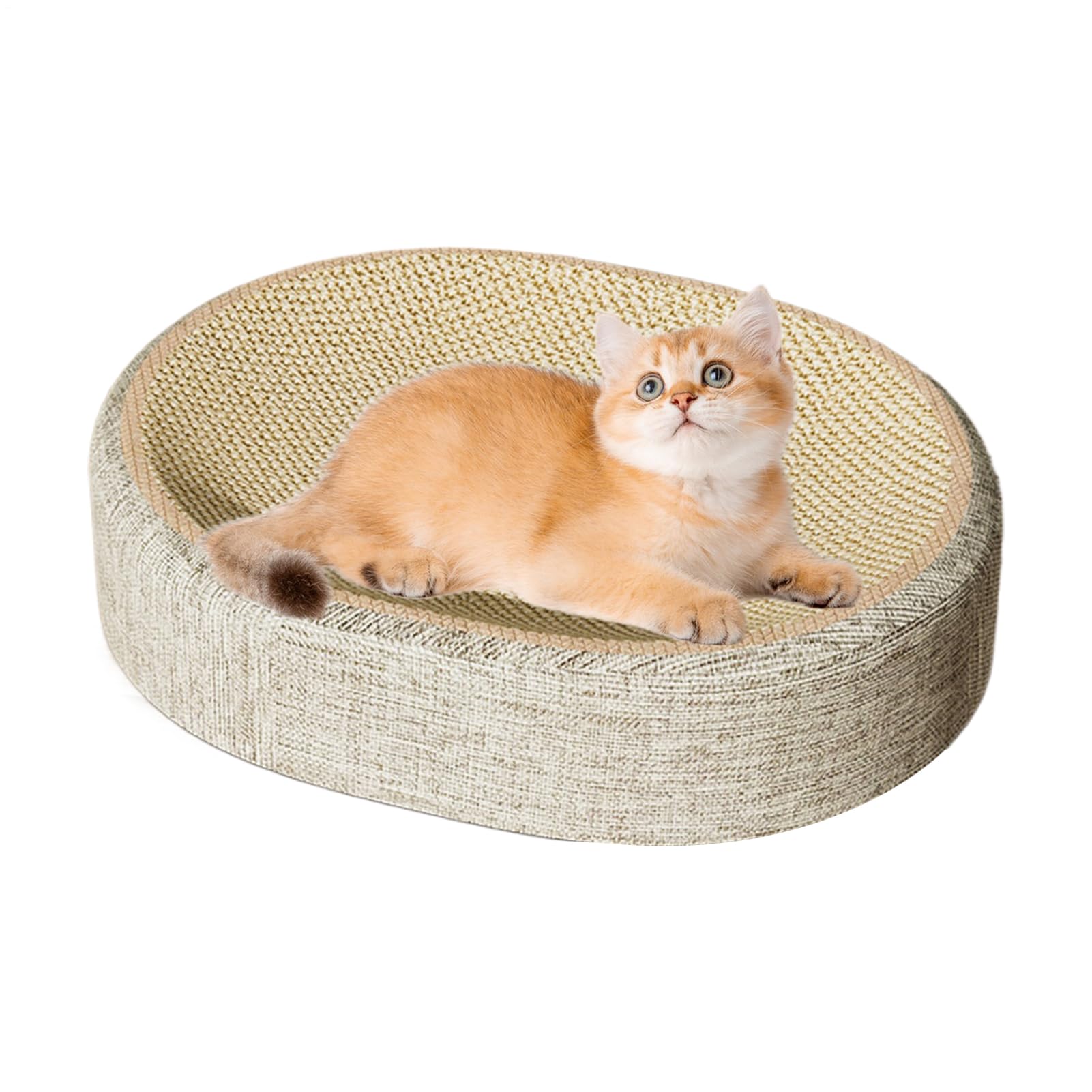 Alfombrilla Rascadora Gatos Almohadilla Rascadora Tejida De Cartón Y Sisal, | Rascador Cartón Para Interior En Suelo, Exterior, Dormitorio, Salón, Esquina, Ventana, Gimnasio, Ofic