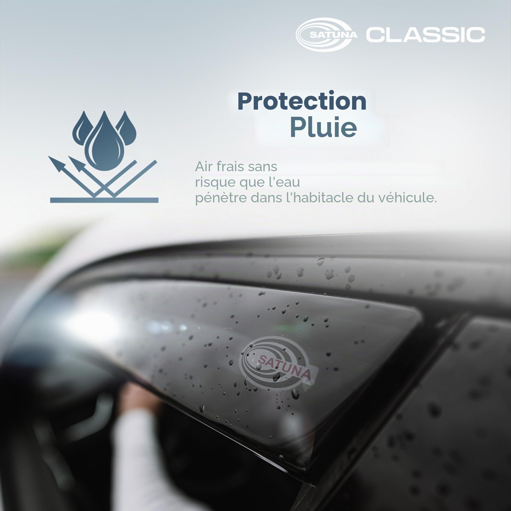 M MOTOS Deflecteur vitre voiture pour Peugeot Expert III depuis 2016 Déflecteurs d'air élégants avec installation facile, Réduction du bruit et des turbulences, Déflecteurs de fenêtre latérale robuste