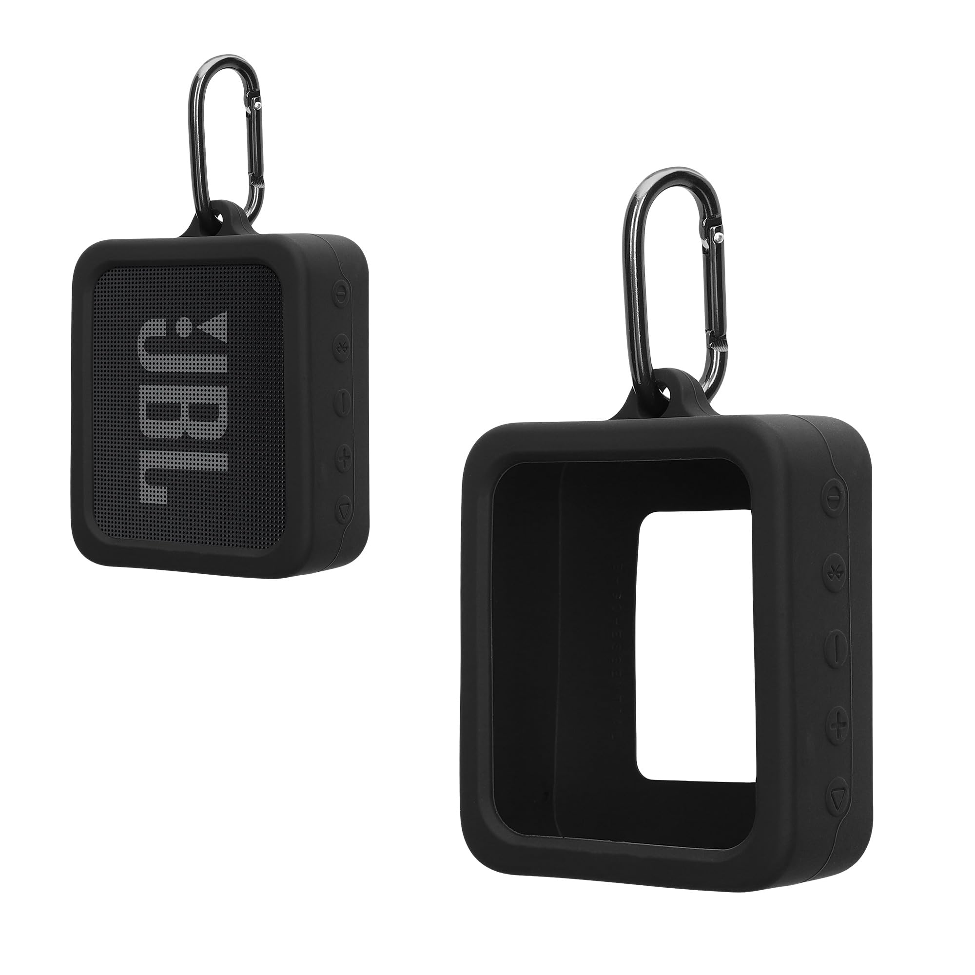 kwmobile Silikonowe etui do JBL Go Essential Case - pokrowiec ochronny na mini głośnik - skórka rękawa w kolorze czarnym