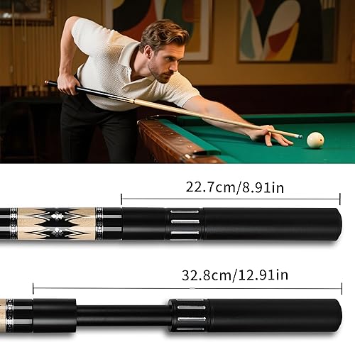 Vista 31 de IIQ Pool Cues Stick, Pool Cue Stick Sets of 4/3/1 Cue Sticks 58 inch Pool Cues Adult Canadian Maple Wood Billiard Stick 4 colores,19oz,1 pieza de 19