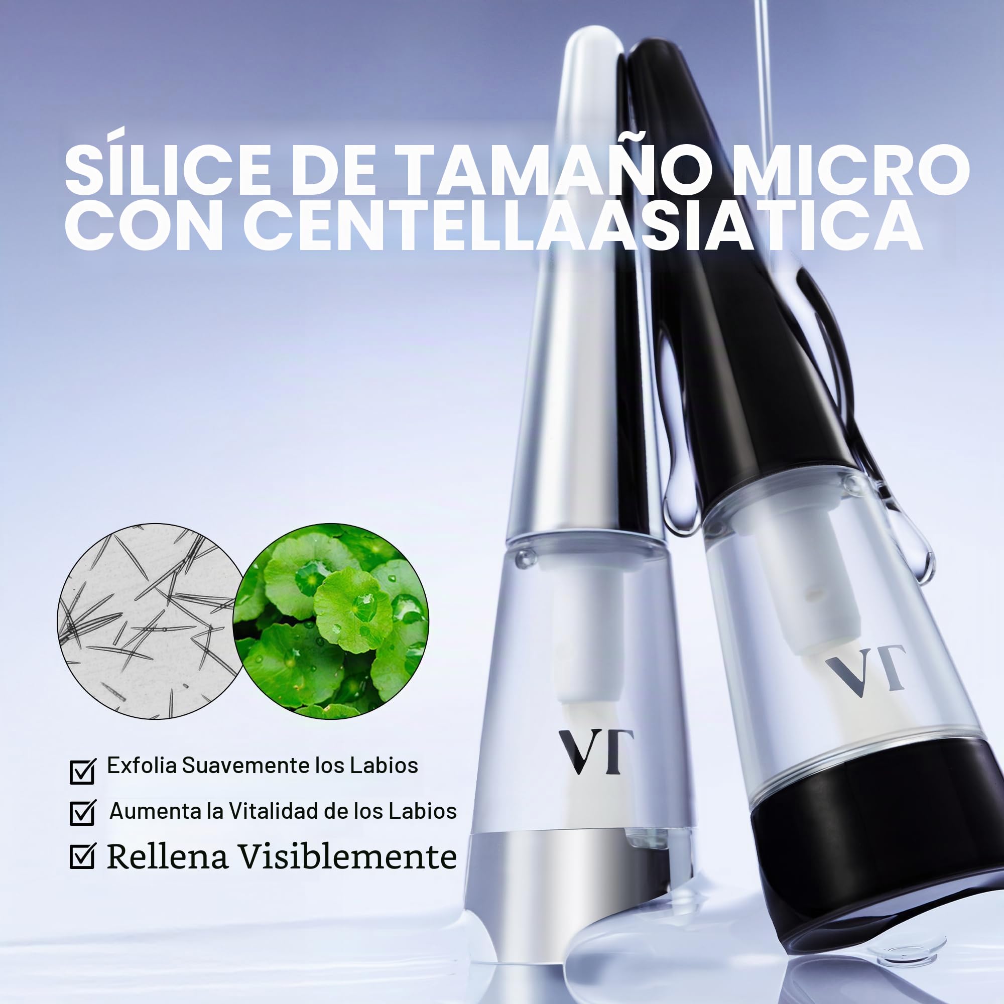 VT COSMETICS Reedle Shot Rellenador de Labios, 4.3 g (0.15 oz), Hidratante, Transparente, Brillo Labial, Sin Fragancia, Cosmética Coreana (Experto)