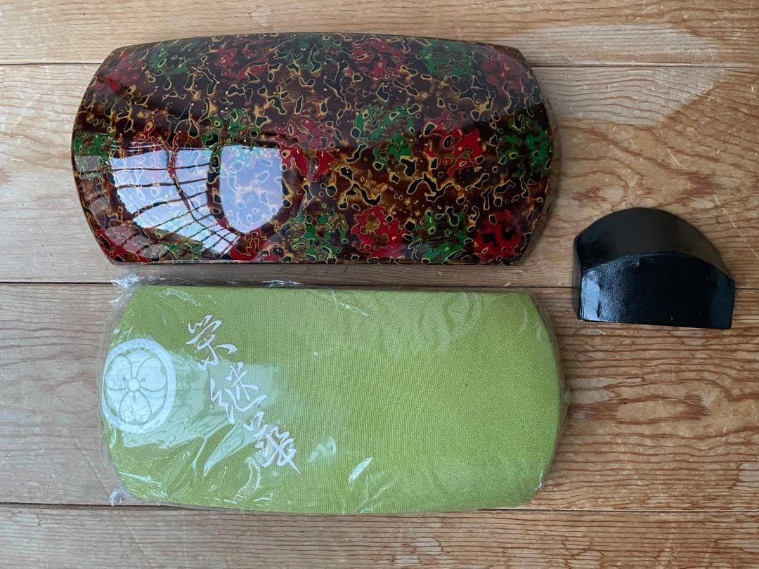 三味線 津軽塗 稽古三味線用 胴掛け 2個セット 天神カバー 津軽三味線用