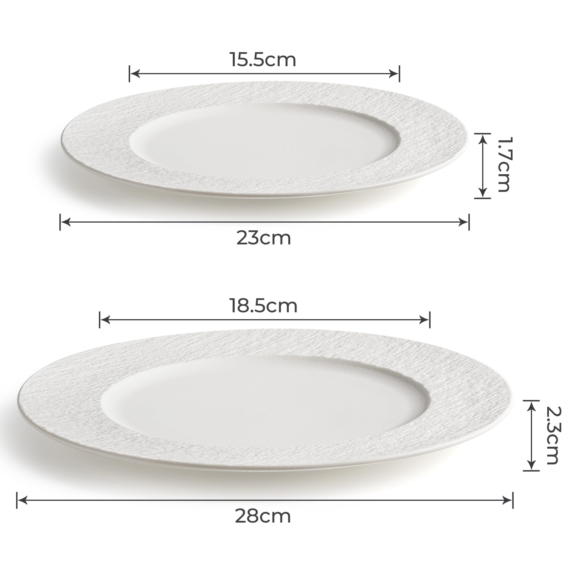 MIAMIO - Oasis Collection (BLANCO, Plato grande (4x))