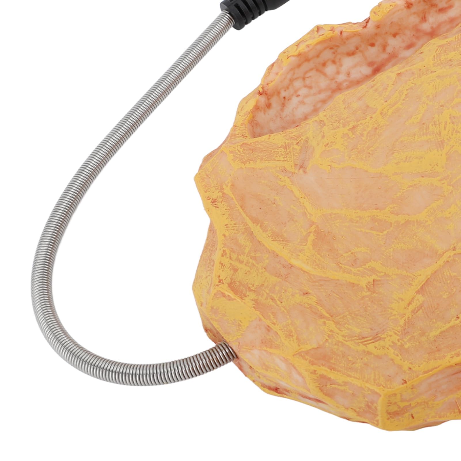 banapoy Rocce Termiche per Rettili, 5W 12V Resina Nasconde Nascondiglio per Serpenti Lucertole Tartaruga Eremita, Riscaldatore Rocce Habitat Nascondiglio Drago Barbuto, Umido Geco