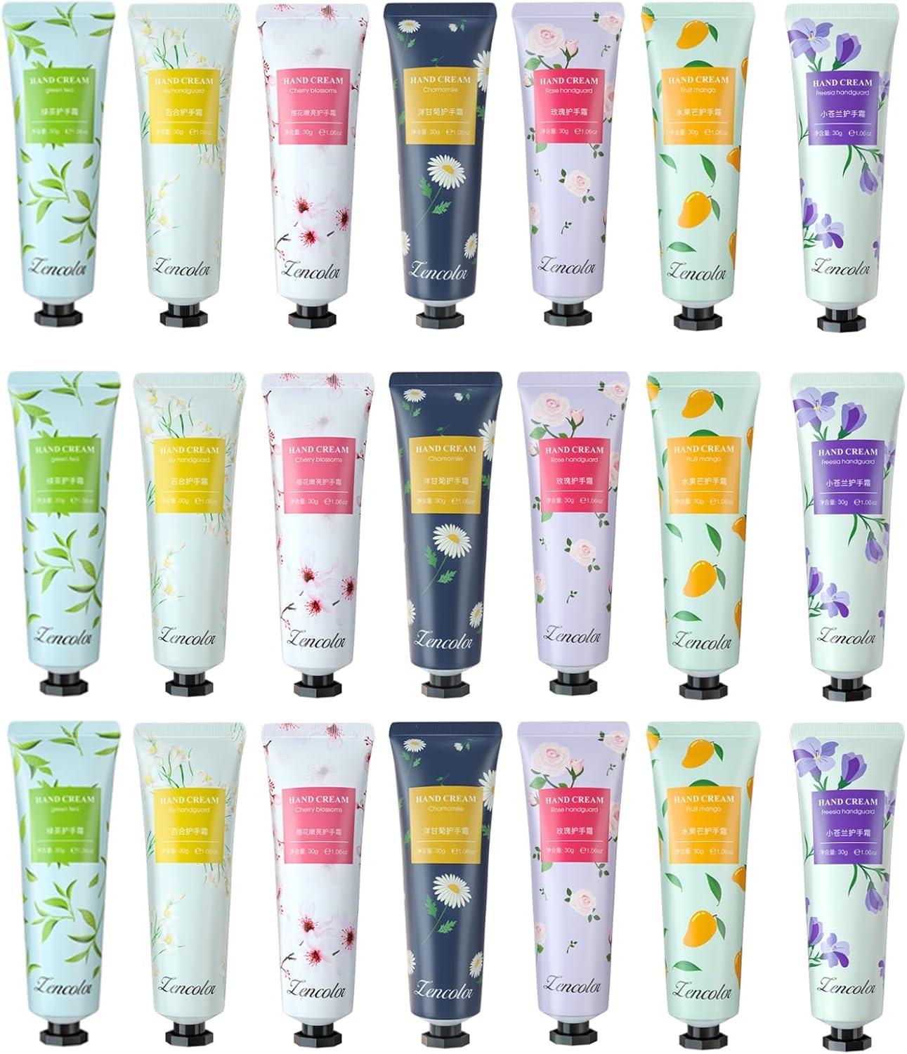 21 Pack Hand Cream Gift Set – Moisturizing Hand Lotion with Natural Plant Scents, Extra Hydrating Skincare for Women, Ideal for Mother’s Day, Christmas & Birthday Gifts