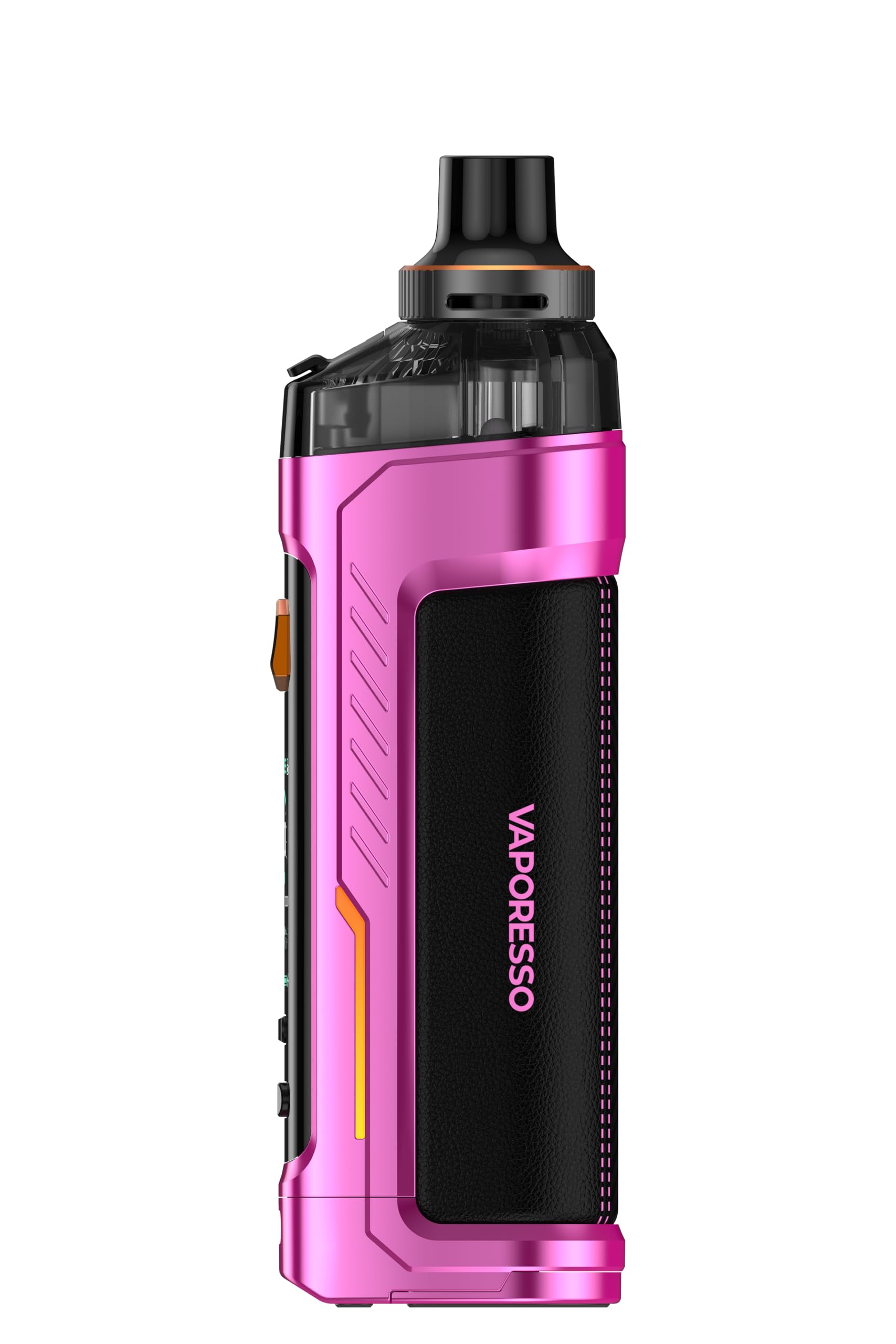 Vaporesso Armour GS Sub Ohm Pod Kit Pink Removable 18650 Battery (sold separately) 5-80W Variable Wattage Pulse Mode No Nicotine
