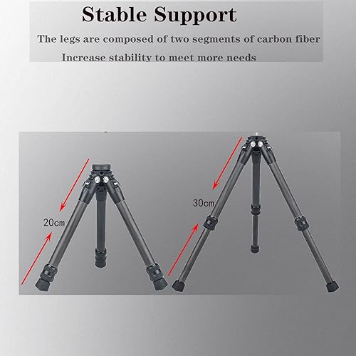 Vista 4 de Brave Heart True Carbon Fiber 3model Micro Desktop Mini trípode para Insta360 Insta 360 X5 X4 X3 X2 R X GO 2 one R RS para DJI OSMO 360 Action