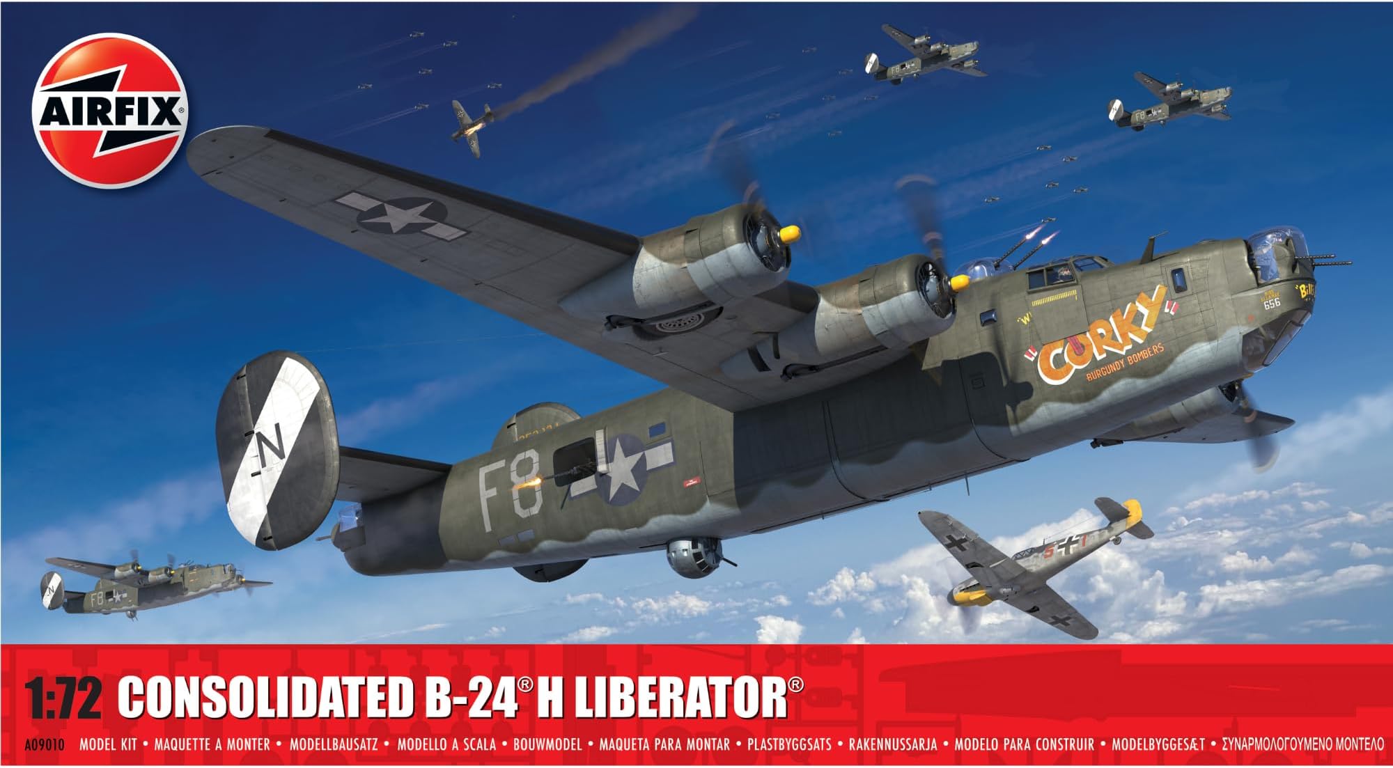 Airfix 1/72 US Consolidated B-24H Liberator Plastic Model X9010