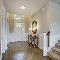 Vista 5 de Design House 501619 Lámpara de techo tradicional de 2 luces para interior con montaje semiempotrado ajustable, vidrio esmerilado para dormitorio