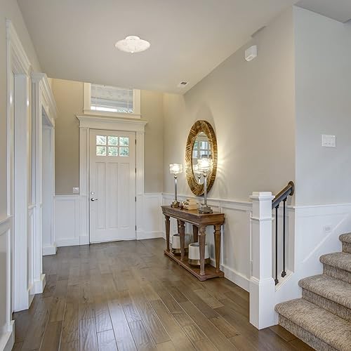 Miniatura 5 de Design House 501619 Lámpara de techo con 2 luces, color blanco, 11.38"