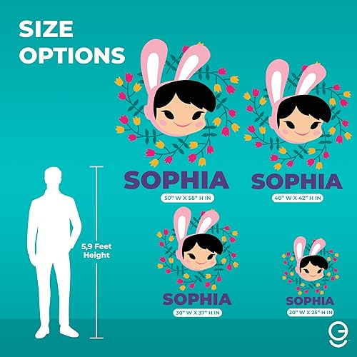 Miniatura 4 de Calcomanía de pared con nombre personalizado de Paul Frank, serie EGD X Paul Frank, colección Prime, bebé niña o niño, calcomanía de pared para