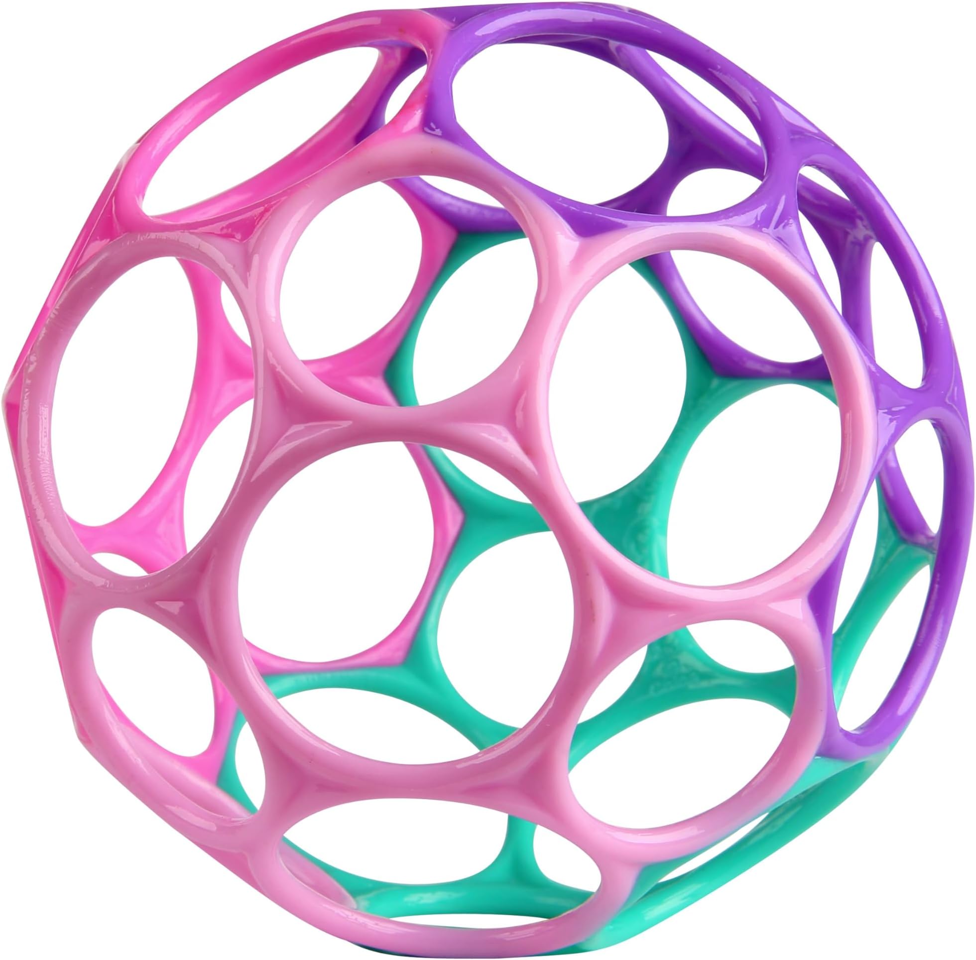 Bright Starts Oball Classic Easy-Grasp Toy - Pink/Purple