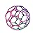 Bright Starts Oball Easy Grasp Classic Ball Infant Toy in Pink/Purple, Age Newborn and up. 4 Inches