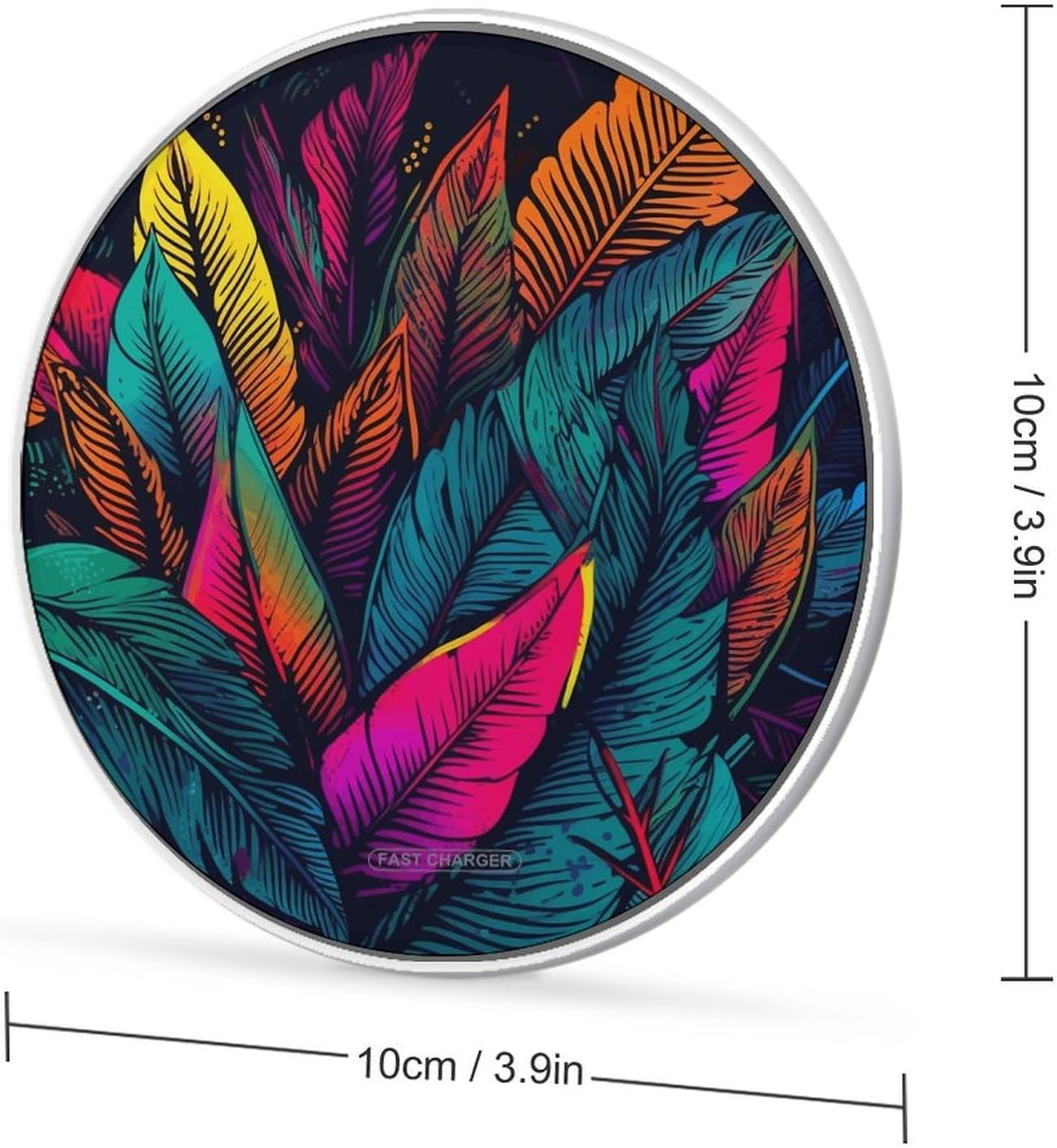 Portable Wireless Charger Aluminum Alloy Frame with Indicator Light image 2