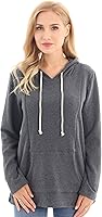 Vista 7 de Bearsland - Sudadera de lactancia y maternidad para mujer, con bolsillos y capucha Gris