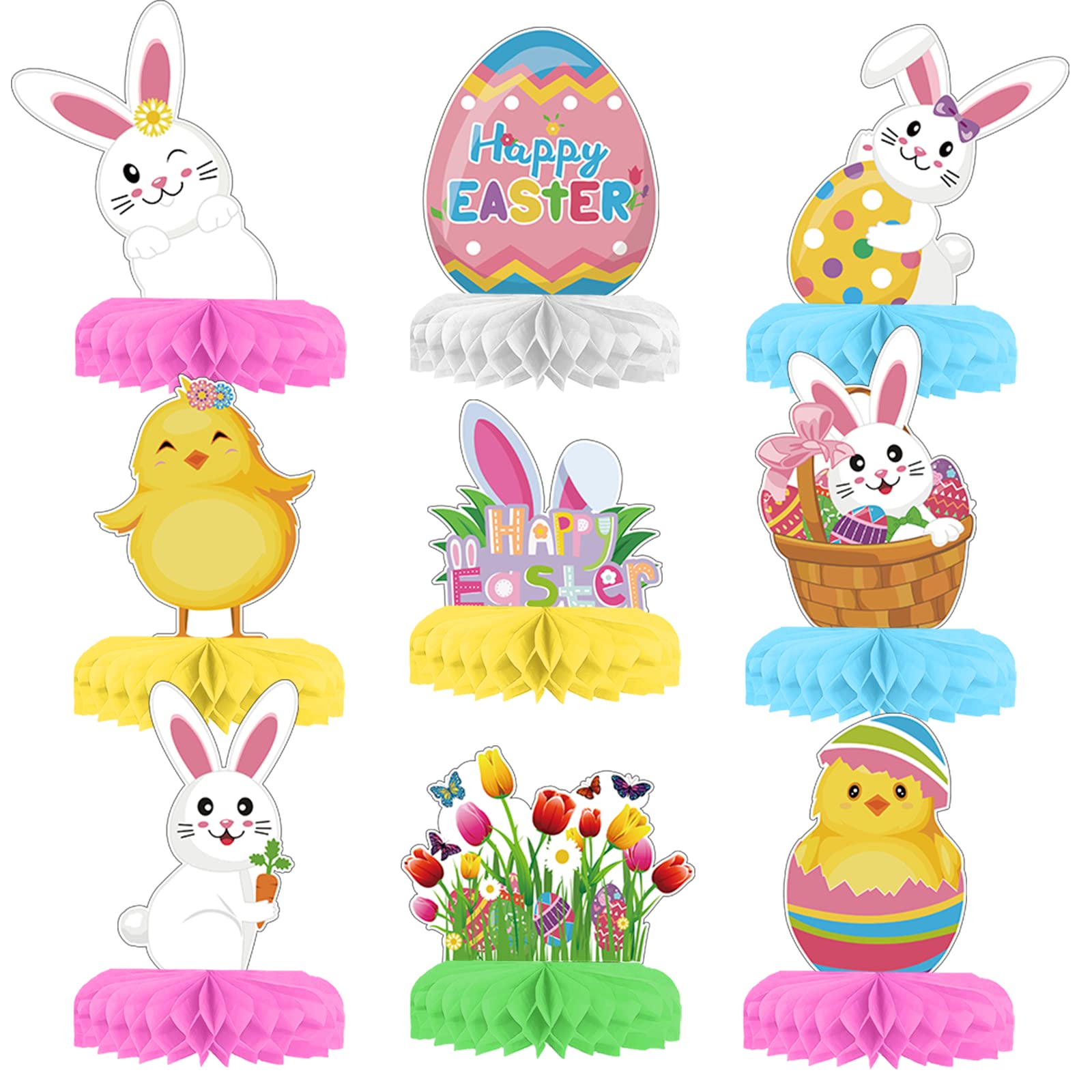 Garneck 9 Pièces Décorations Nid Abeille Centres De Table Nid Abeille Décoration