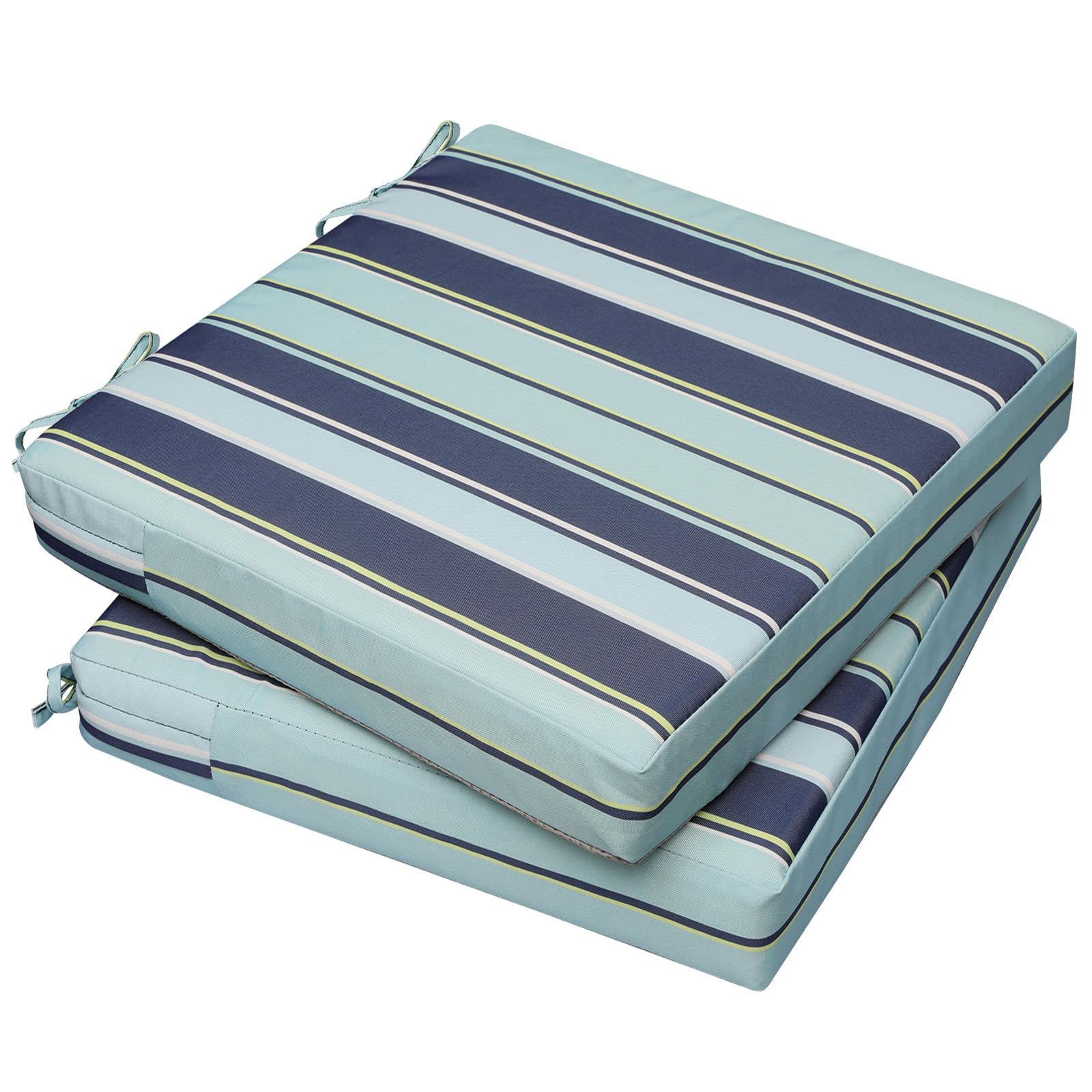 AAAAAcessories Outdoor Chair Cushions, 21 x 21 x 3 inches, Set of 2