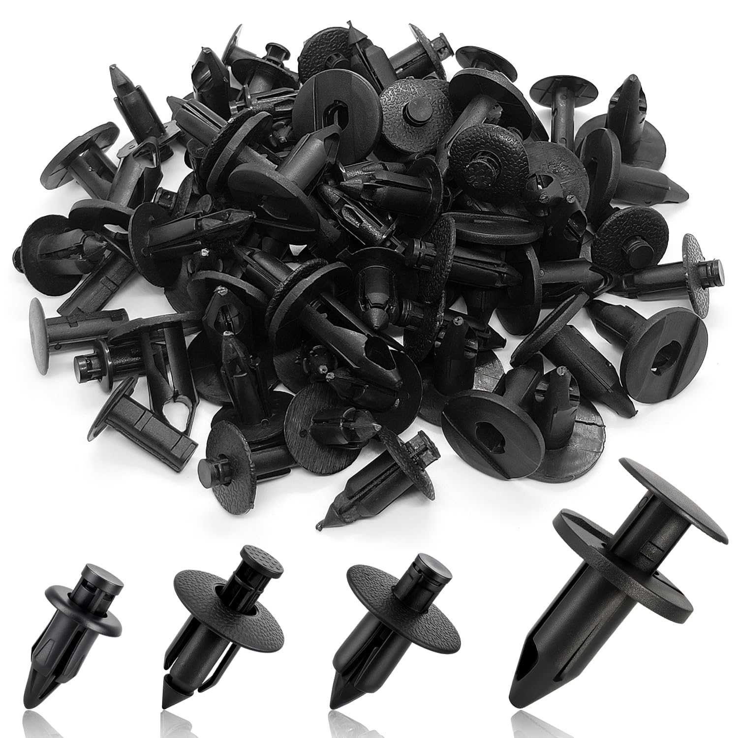 Amazon.com: Plastic Rivets, 120pcs Plastic Push Pin Clips Body