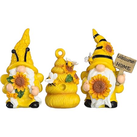 50 Pcs Mini Bee Gnomes Figurines - Cute Honeybee Theme Decor For Parties, Cakes, Gardens, Crafts (1.38-1.57 Inches) - View #9
