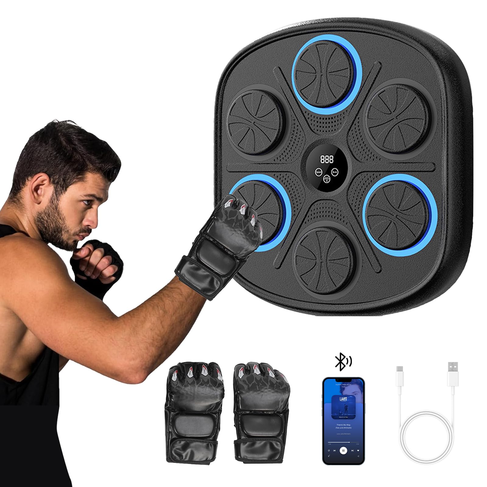 Intelligentes Musik-Boxziel verbessert die kardiorespiratorische Fitness. Interaktive Digitale Musikboxmaschine zu Hause und drinnen