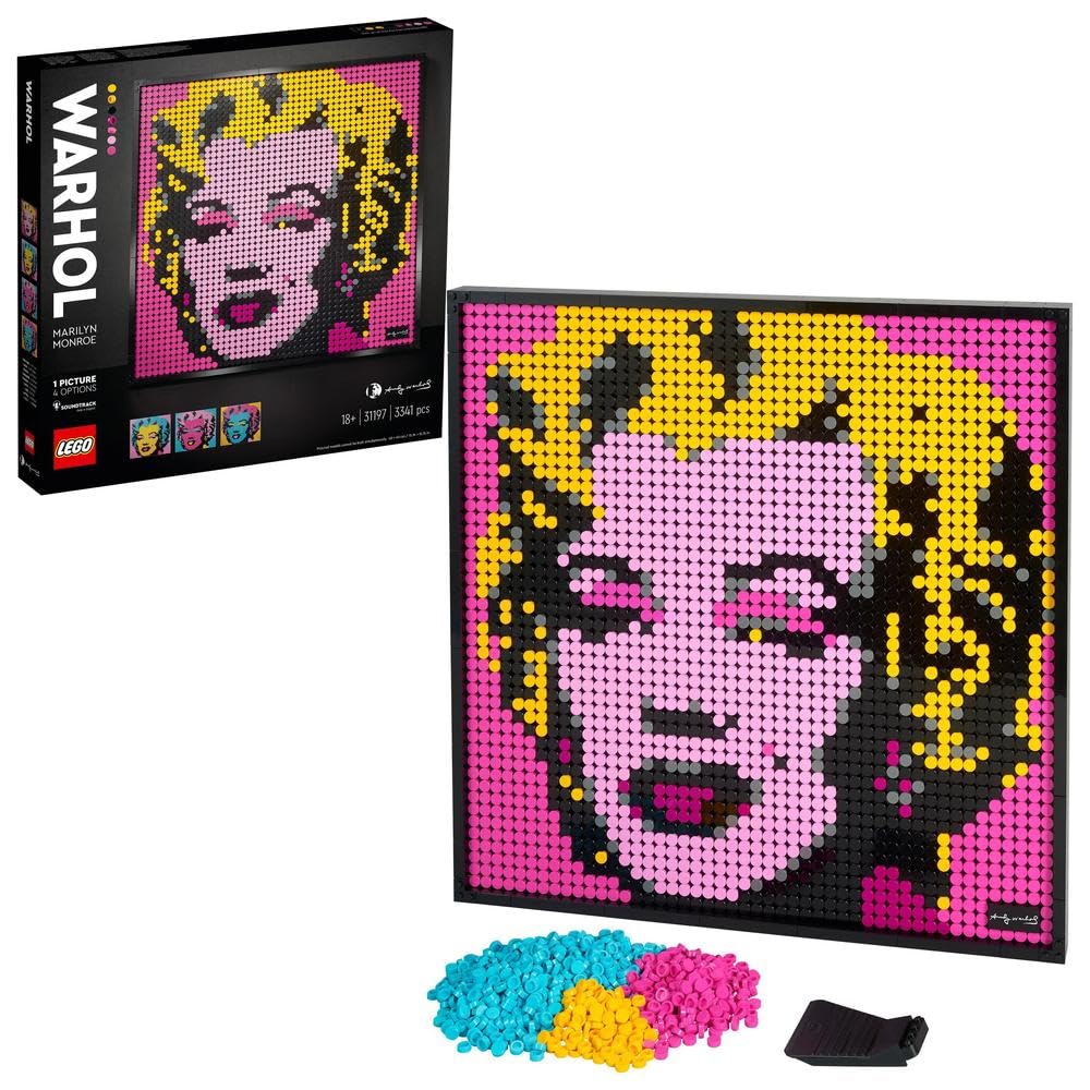 Art Andy Warhol’s Marilyn Monroe 31197 Building Kit (3,341 Pieces)