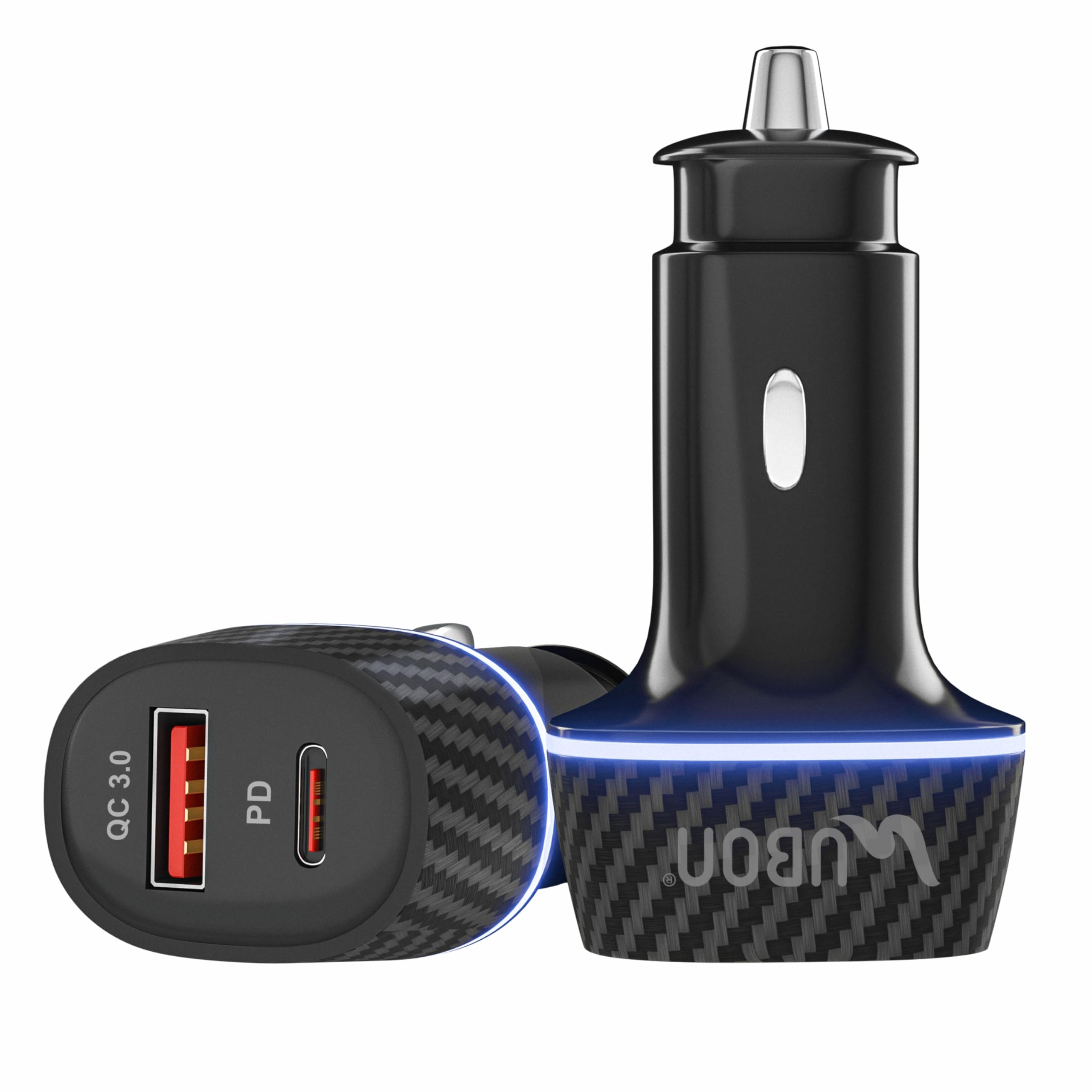 UBON CH 283 Rocket Series 60W QC + PD Car Charger | Super Fast Car Charging Adapter with WARP, Dash & Dart Support | Dual Output Compact Car Charger for iPhone, Android Smartphones & Devices (Black)-image-11