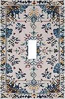 Vista 33 de William Morris Floral Boho Azul Medianoche Azul Bohemio Flor 1 Banda Dúplex Cubierta de Salida Decorativa Receptáculo Único Interruptor Eléctrico