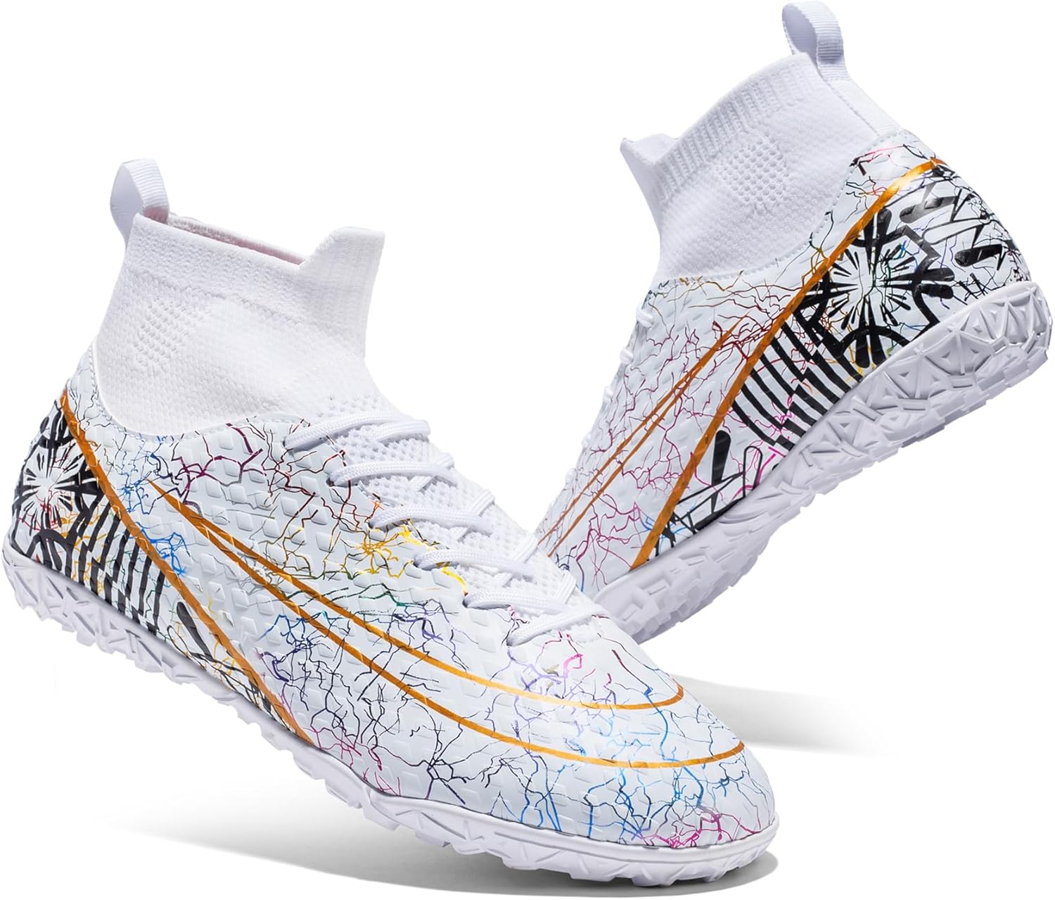 Mens Soccer Shoes Womens Football Cleats, Indoor Soccer Shoes Training Outdoor Turf Soccer Shoes