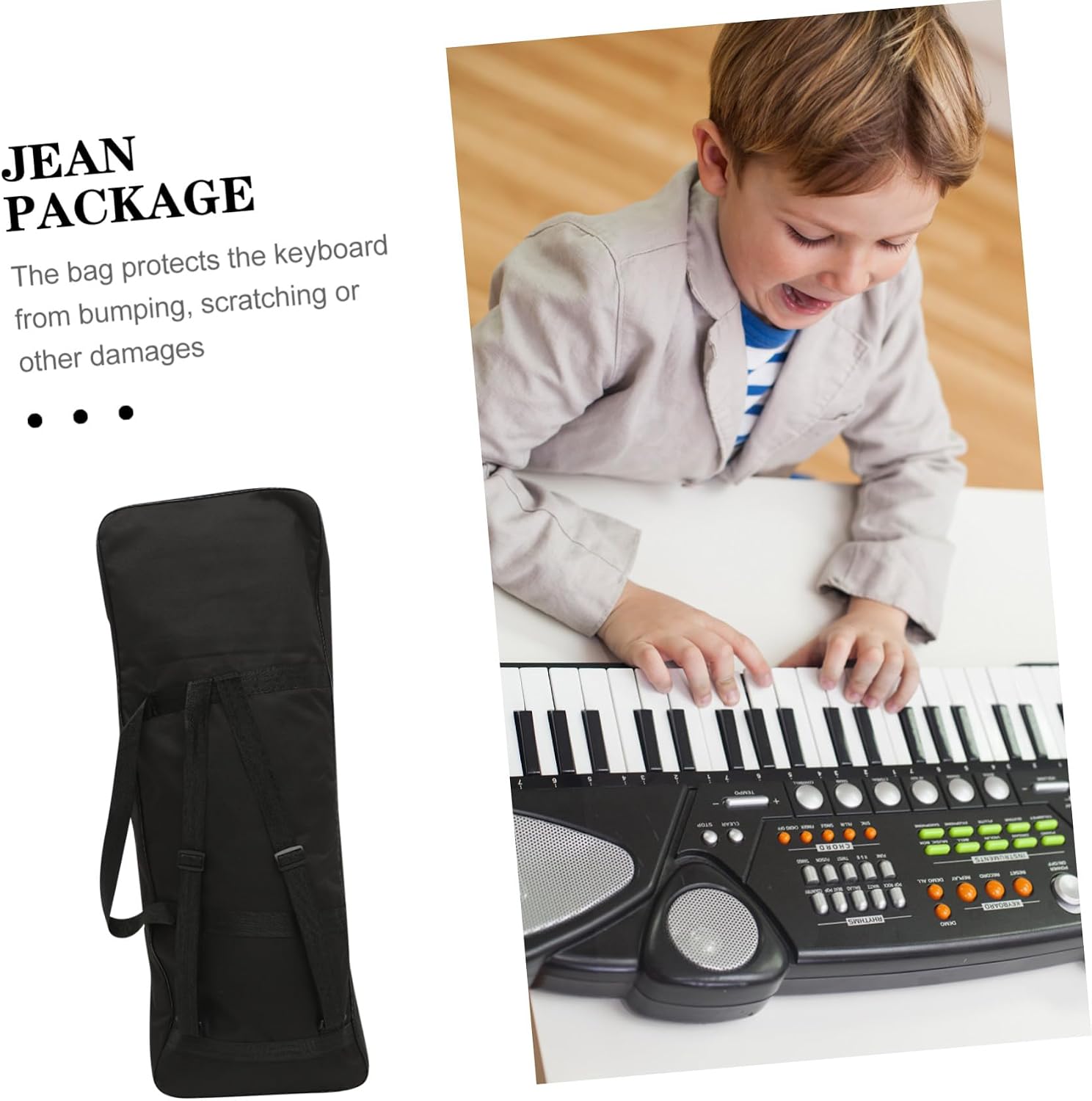Key Electronic Keyboard Bag Lightweight Strap Piano Case Knapsack for Portable Keyboard Protection and Easy Outdoor Carry
