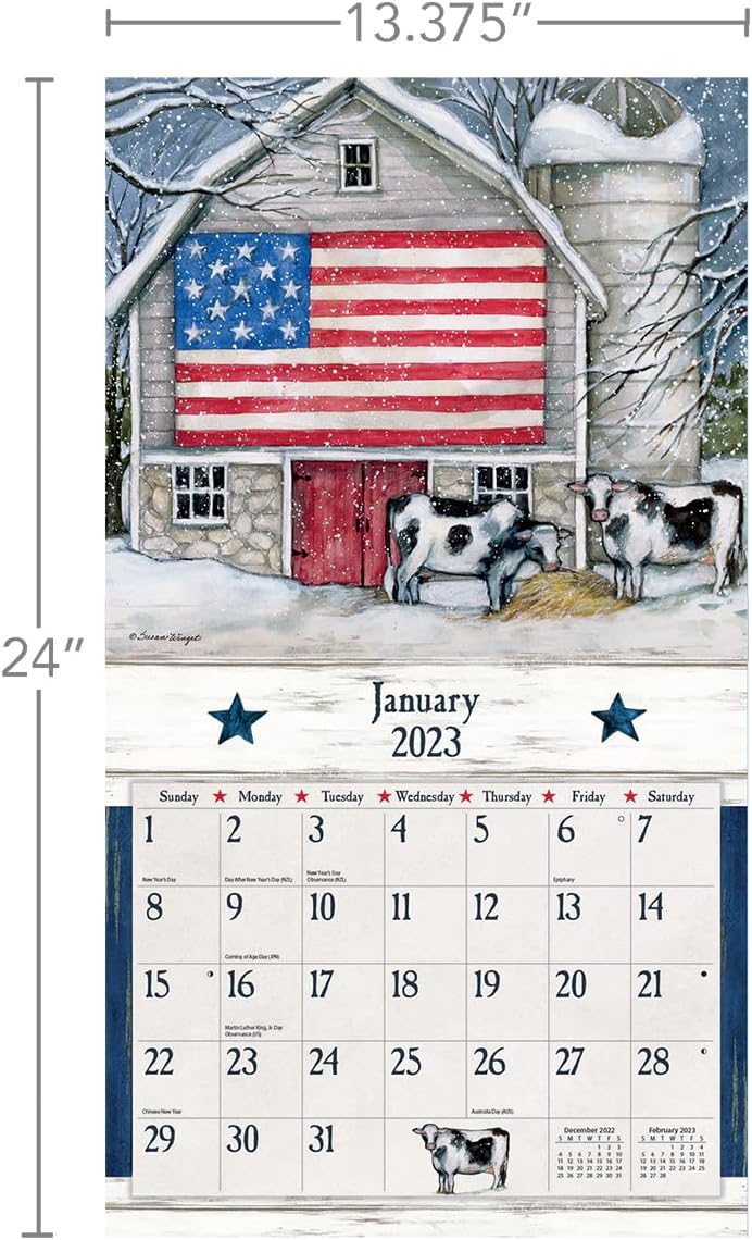 LANG OLD GLORY 2023 WALL CALENDAR
