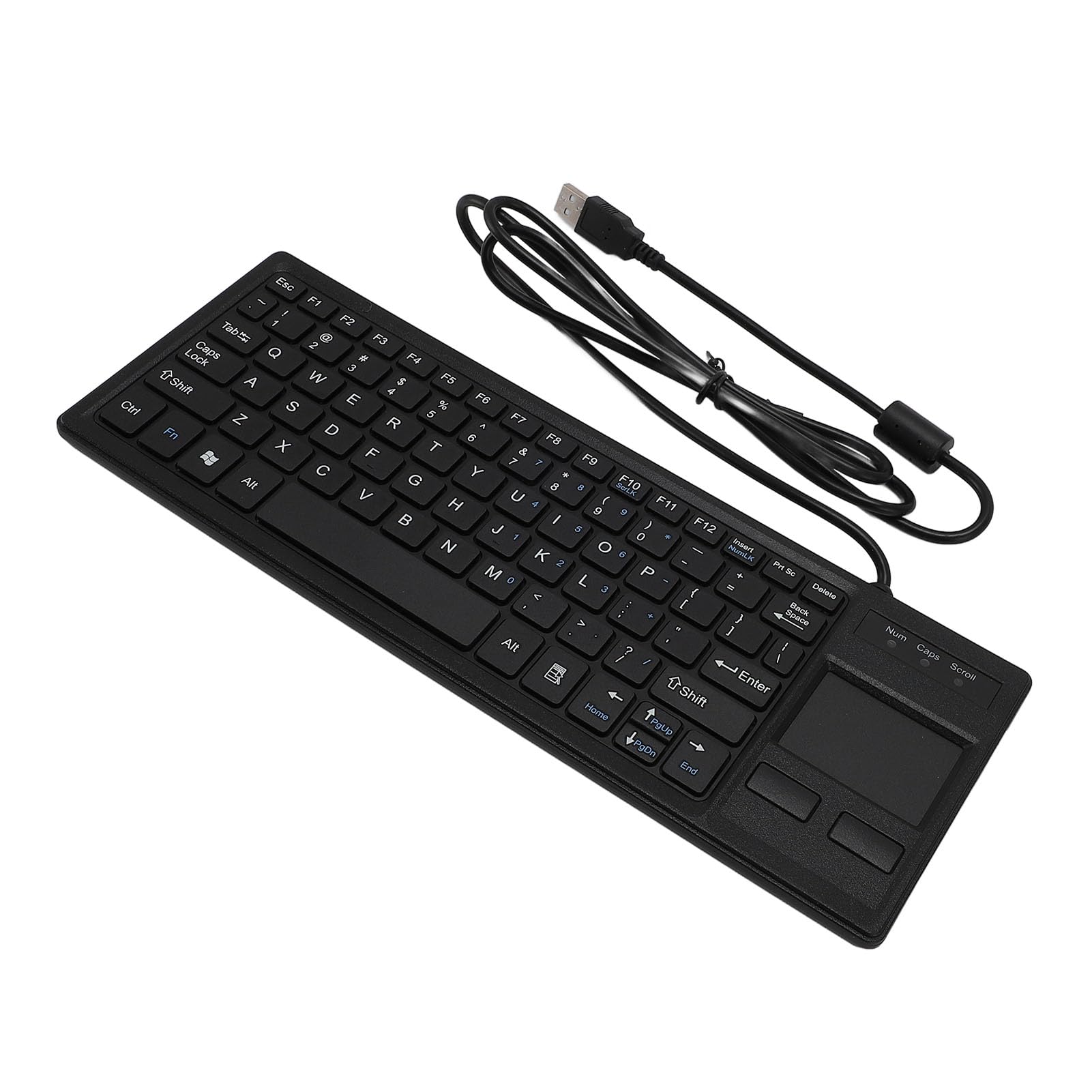 Tastiera USB Meccanica con Design Resistente all'acqua e Touchpad Integrato per Uso Industriale - Tastiera Touch Cablata con Struttura a Tasti a Forbice