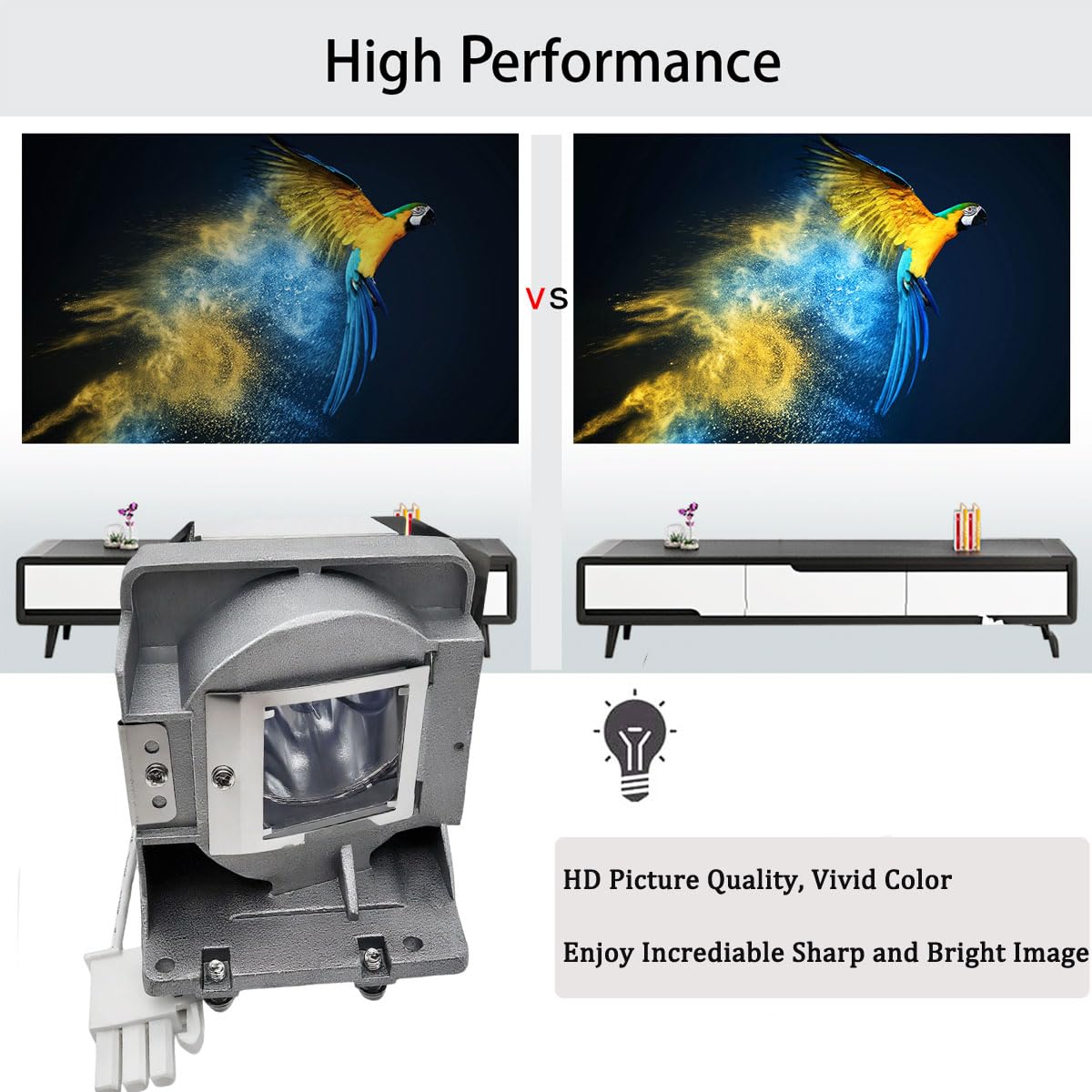 5J.J6L05.001 5J.JD705.001 Bombilla Lámpara para BenQ MS517 MS524E MW526E TW526E MS507H MS517F MW519 MX518F MX518 MX525E TW519 Proyectores