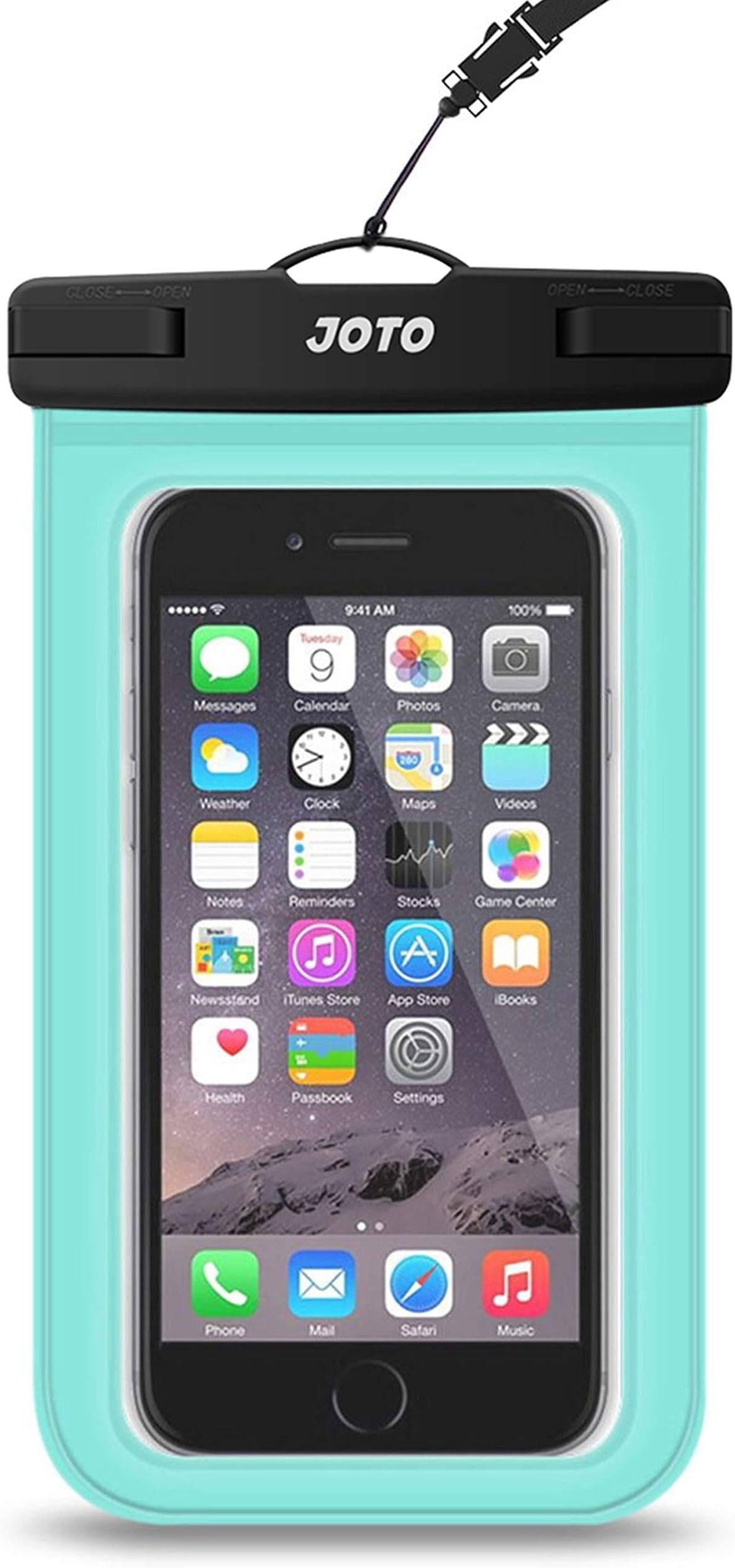 Universal Waterproof Case, CellPhone Dry Bag for Apple iPhone 6S 6,6S Plus, SE 5S 7, Samsung Galaxy S7, S6 Note 5 4, HTC LG Sony Nokia Motorola up to 6.0" diagonal (green)