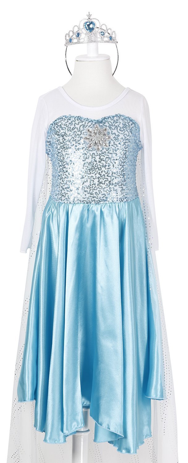 Amazon.co.jp: アナと雪の女王 子供用ドレス 100cm エルサ ドレスDX