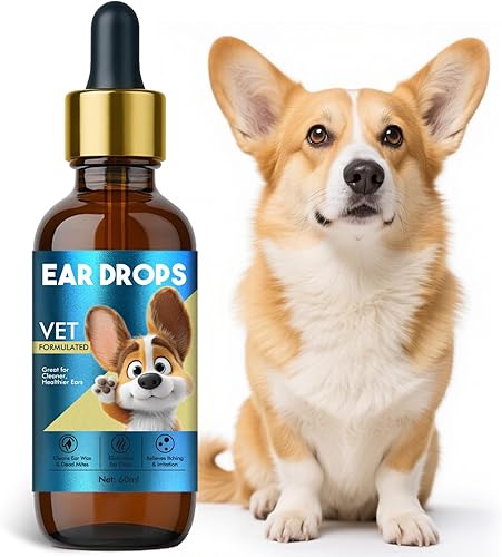 Nutravita Gotas para los oídos para perros, tratamiento para infecciones de oído y limpiador de oídos para perros para picazón, tratamiento de