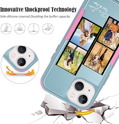 Miniatura 4 de Funda de teléfono personalizada para iPhone 15, 14, 13 Pro Max, XS, XR, 12, 11, Mini, 7, 8+ Plus, fotos diseñadas Personaliza 4 imágenes y nombre