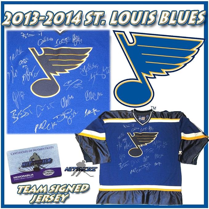 ST. LOUIS BLUES Team Signed JERSEY 