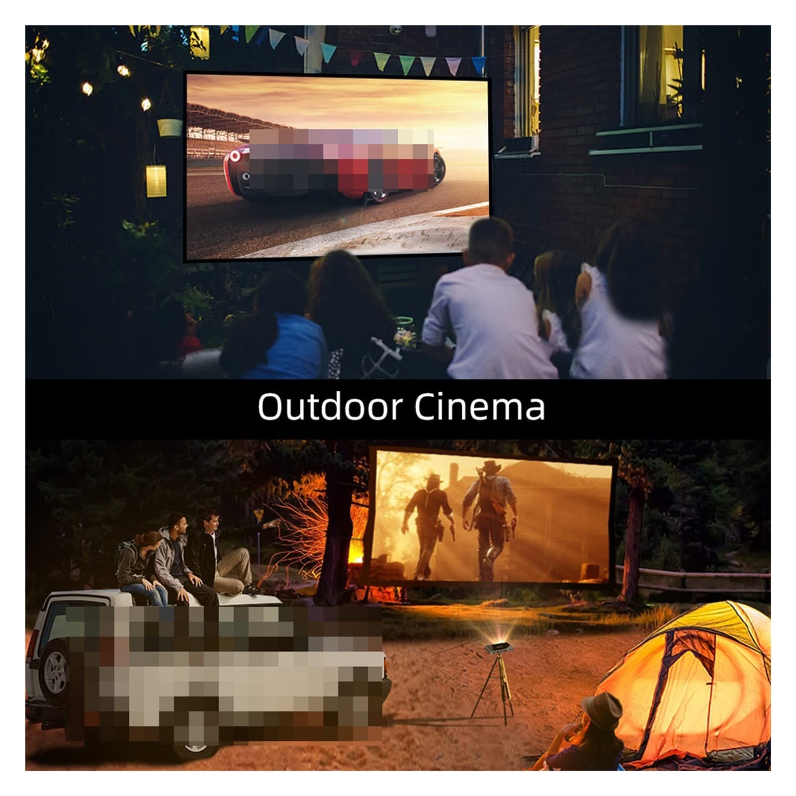 Ekran projektora Projektor Projection Przenośny ekran 100 cali 120 cali 16: 9 Składany przód tył do kina domowego do gry(100 inch)