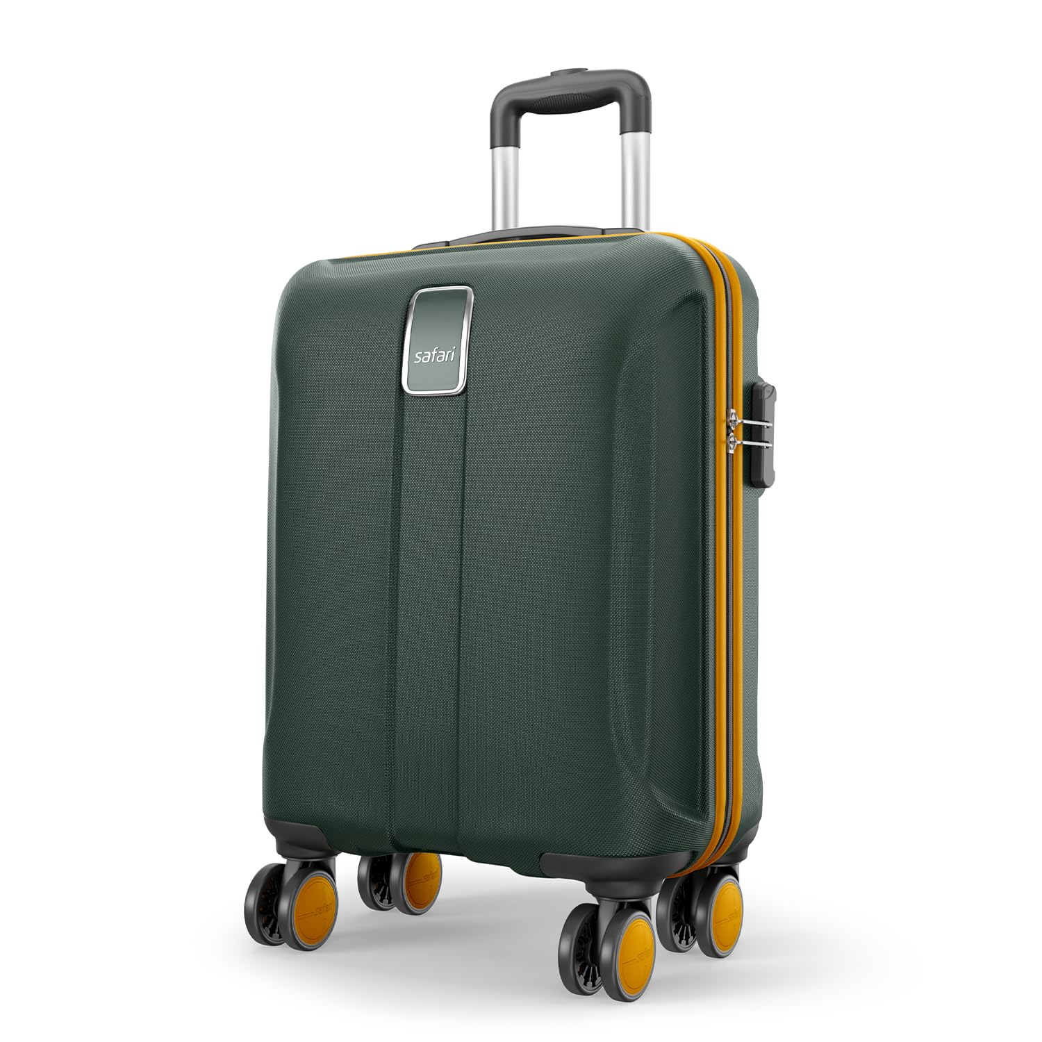 Safari Cabin Trolley Bag with Laptop Compartment, Hardside Polycarbonate Small (55cm) Suitcase | 360° 8 Wheel Spinner Travel Luggage| Recessed Combination Lock|Thorium Neo| Vanilla — Amazon image 14