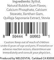 Vista 3 de Pastillas de pasta de dientes Chewtab Bubble Gum