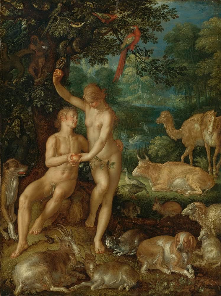 ArtDirect Adam and Eve 15x20 UnFramed Museum Art Print Poster Ready for Framing by Joachim Wtewael (Dutch, 1566-1638)