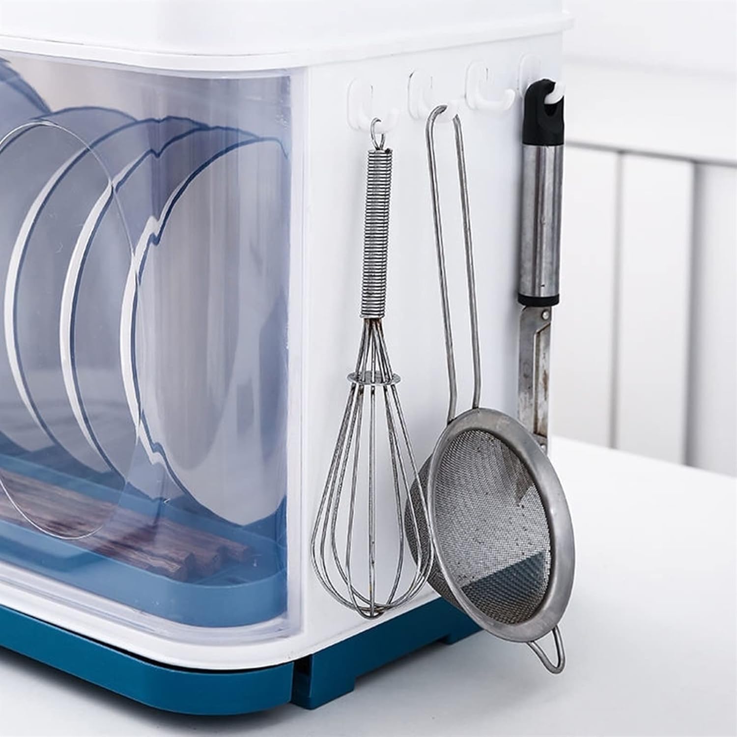 Sideboard Home Kitchen Cupboard Desktop Storage Sideboard Simple Kitchen Cabinet Cupboard with Lid Box for Bowl Rack Buffet Cabinet and Sideboard (Size : 2-Layer) ()