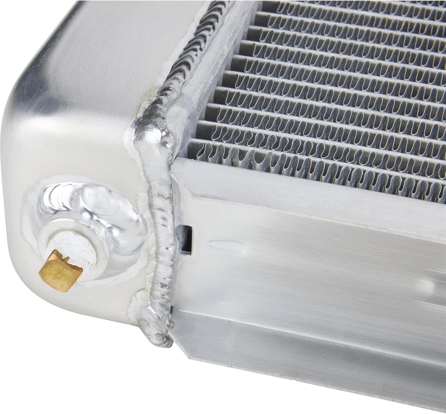 Speedway Motors U-Weld-It Custom Aluminum Radiator Kit, 24 x 19” Universal Fit Lightweight Furnace-Brazed 2-Row Performance Core with Billet Filler Neck for Crossflow or Downflow