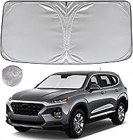 Vista 25 de KAYZT Parasol para parabrisas para Toyota Camry 2012-2017 LE XLE Hybrid SE XSE Sedan plegable, accesorios de ajuste personalizado para ventana