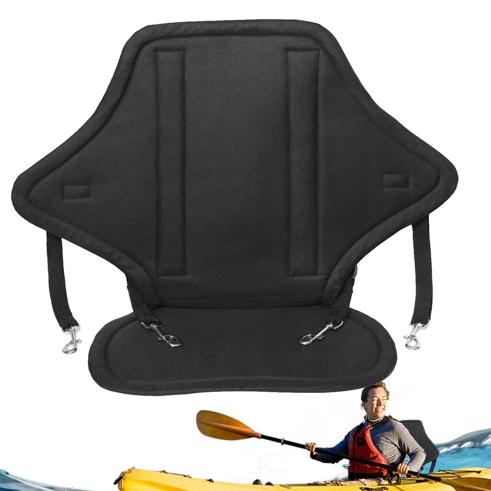 Sedili Kayak Regolabili,Sedile Sostituzione Kayak Schienale Rigido - Sedile Regolabile Amovibile Con Sacchetto Per Attrezzatura Unisex