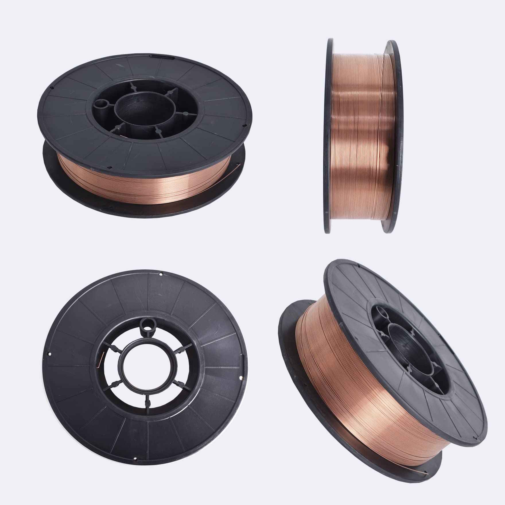 waltyotur 2 Rolls Solid MIG Welding Wire, Mild Steel Welding Wire ER70S-6-0.035 Inch 10 Pound Spool for All Position Gas Welding