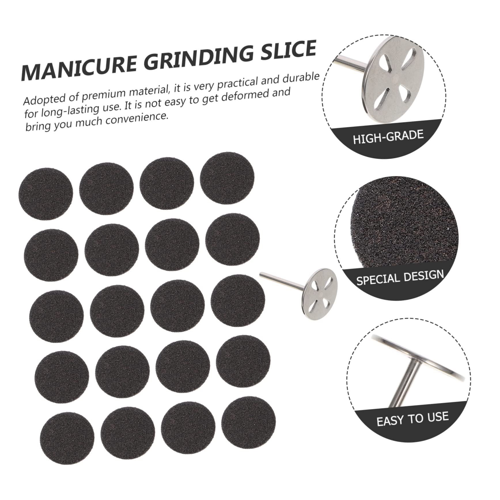 Healvian 4sets Dischi Abrasivi Per Manicure e Pedicure Con Accessori Per Fresatrice Elettrica Di Smerigliatura Professionale Per Unghie e Calli Con Dischi Grana Grossa e Flessibili