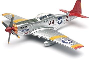World War II Replica Fighter Air Planes ClassicAircraft P-51D Red Tails 148 by New Ray